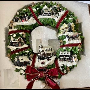 Thomas Kinkade Christmas Wreath